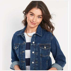 Old Navy Classic Non-Stretch Denim Jacket | Petite Small | NWOT | Never Worn